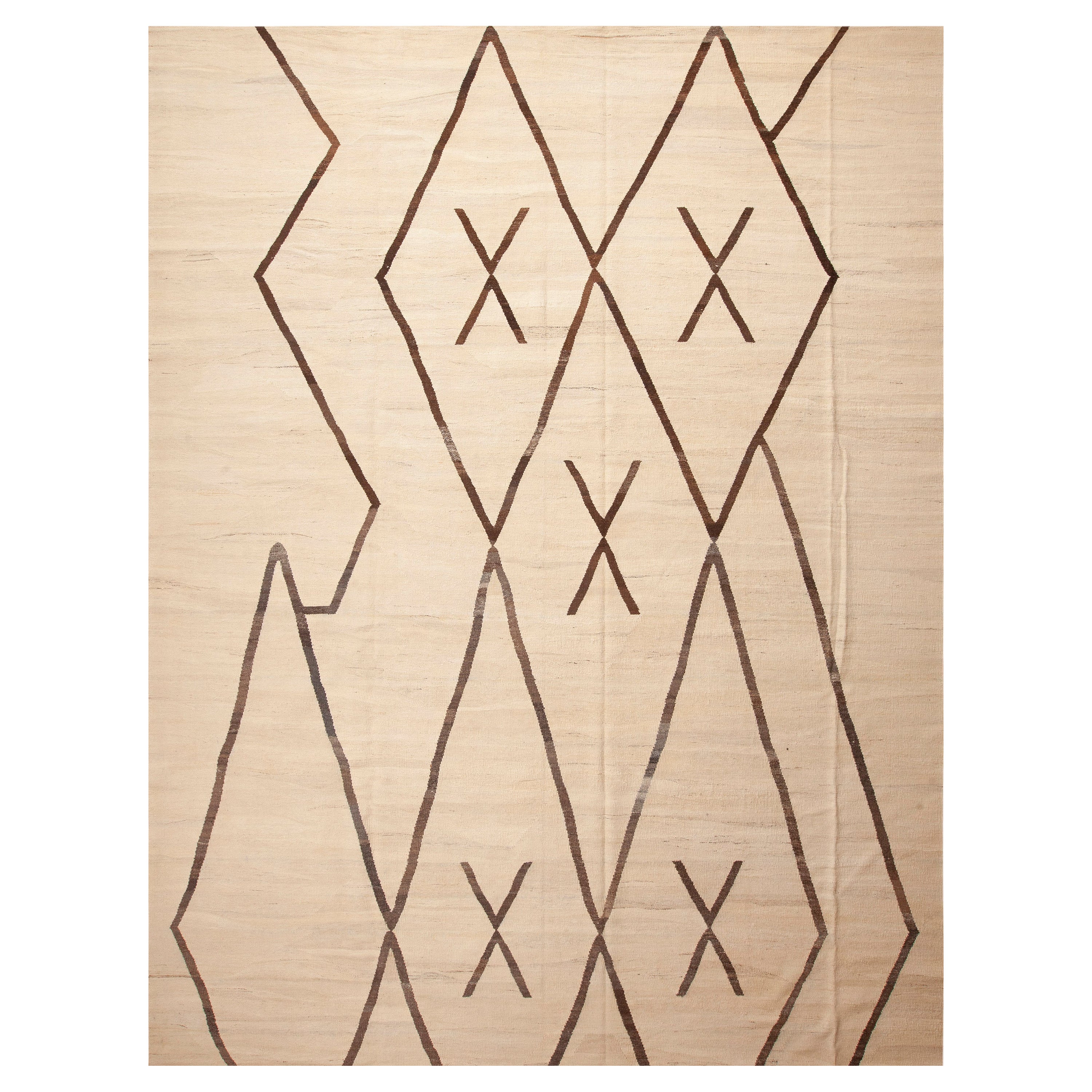 Collection'S Tribal Geometric Modern Flatwoven Kilim Rug 10'7" x 13'9" in vendita