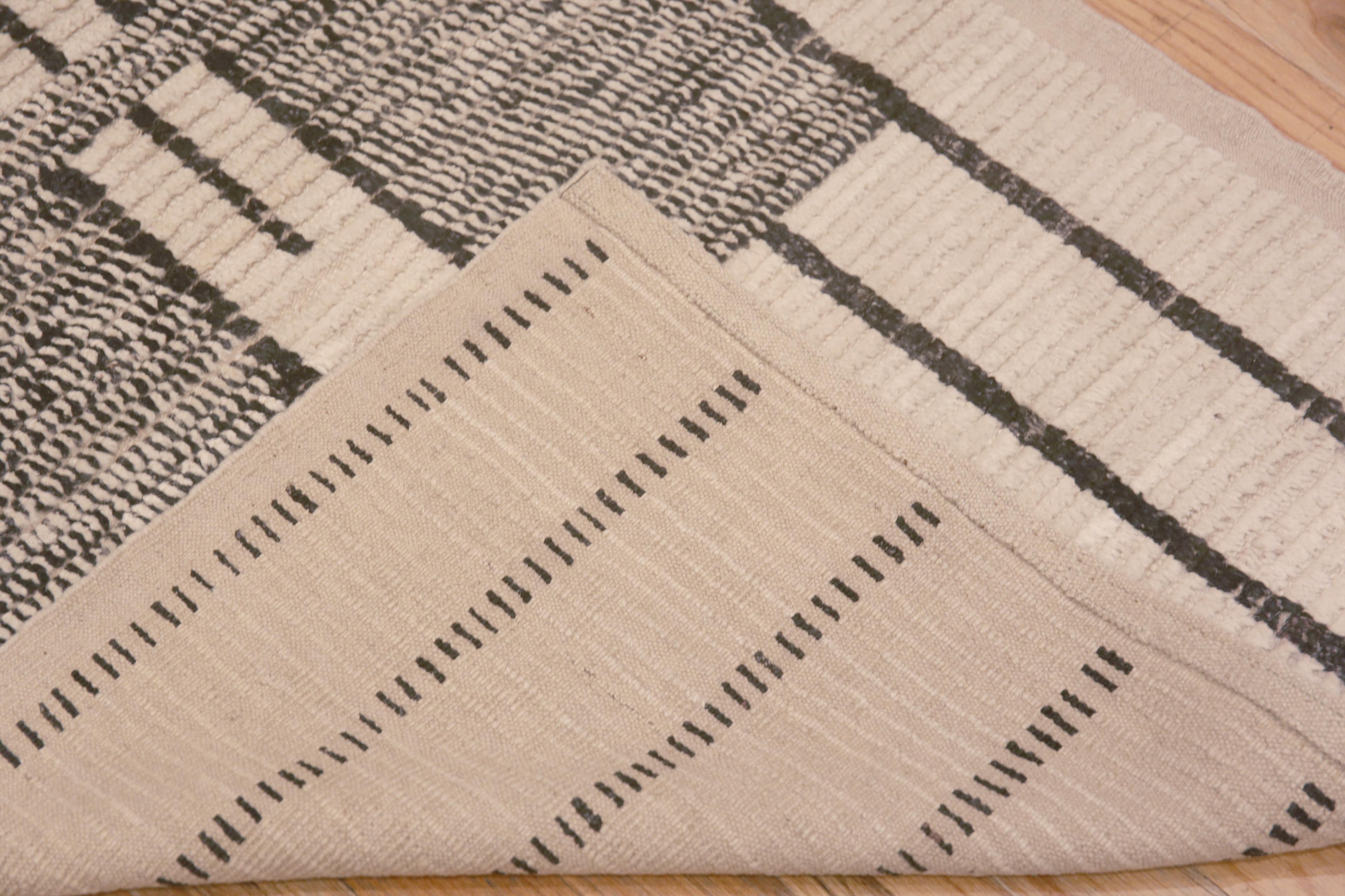 Wool Nazmiyal Collection Tribal Geometric Modern Hallway Runner Rug 3'4