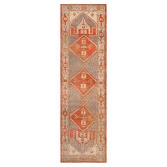 Nazmiyal Collection Tribal Geometric Vintage Persian Malayer Runner