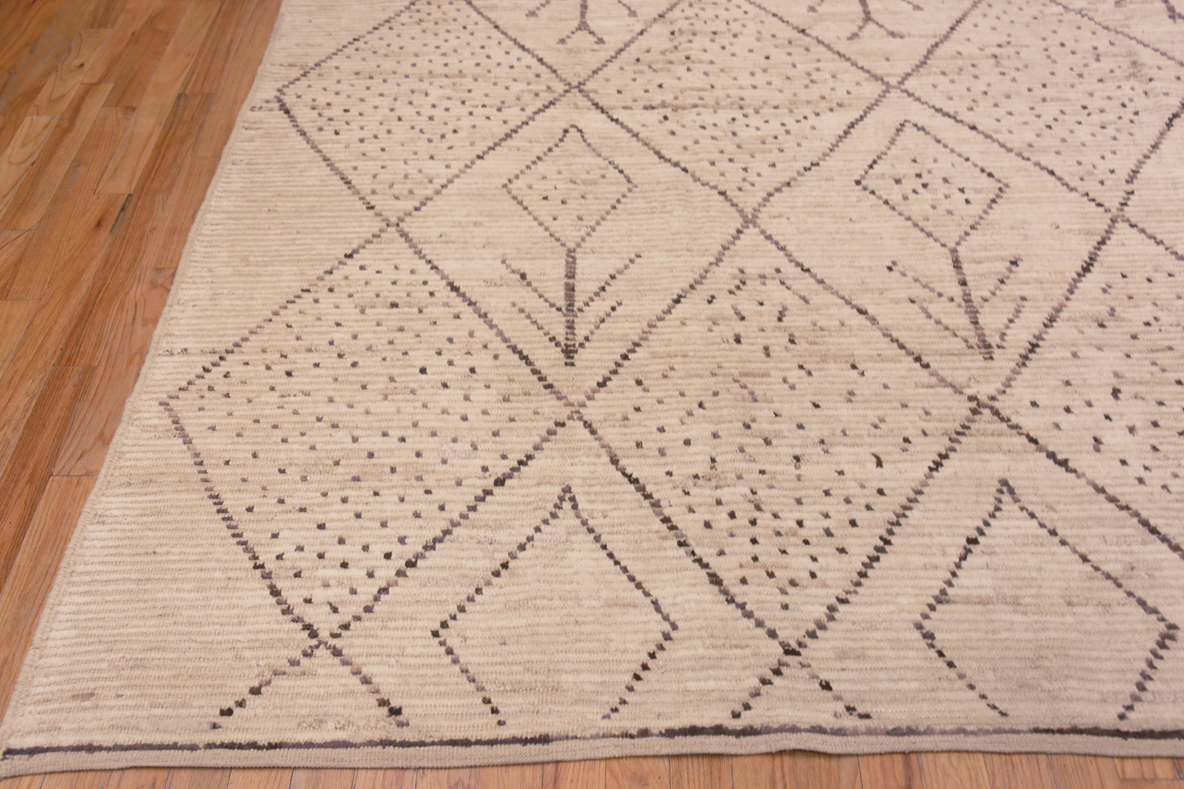 Nazmiyal Kollektion Stammeskunst Marokkanischer Beni Ourain Design Moderner Teppich 14'6