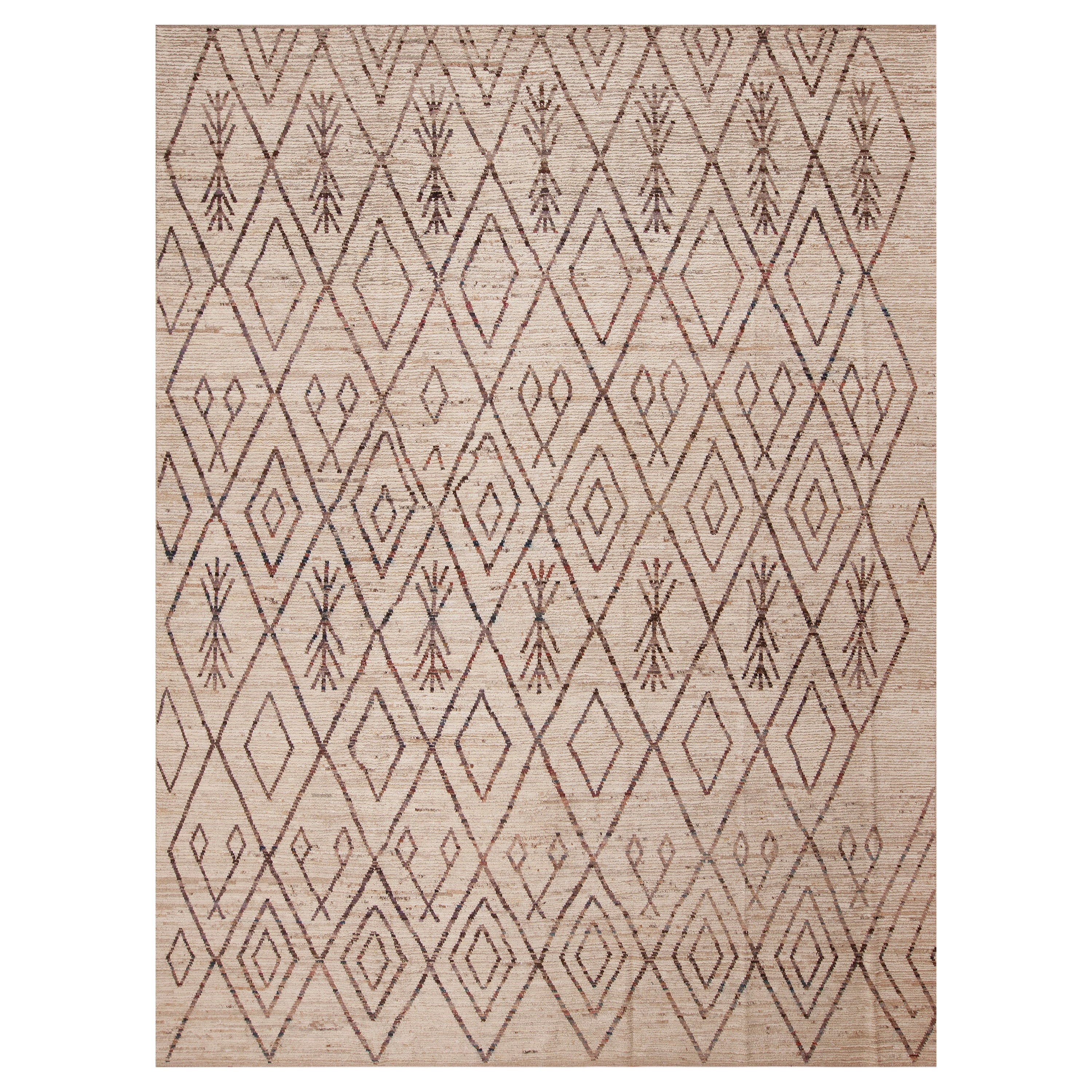 Collection Nazmiyal, berbère marocaine moderne Beni Ourain 10'5" x 13'10"