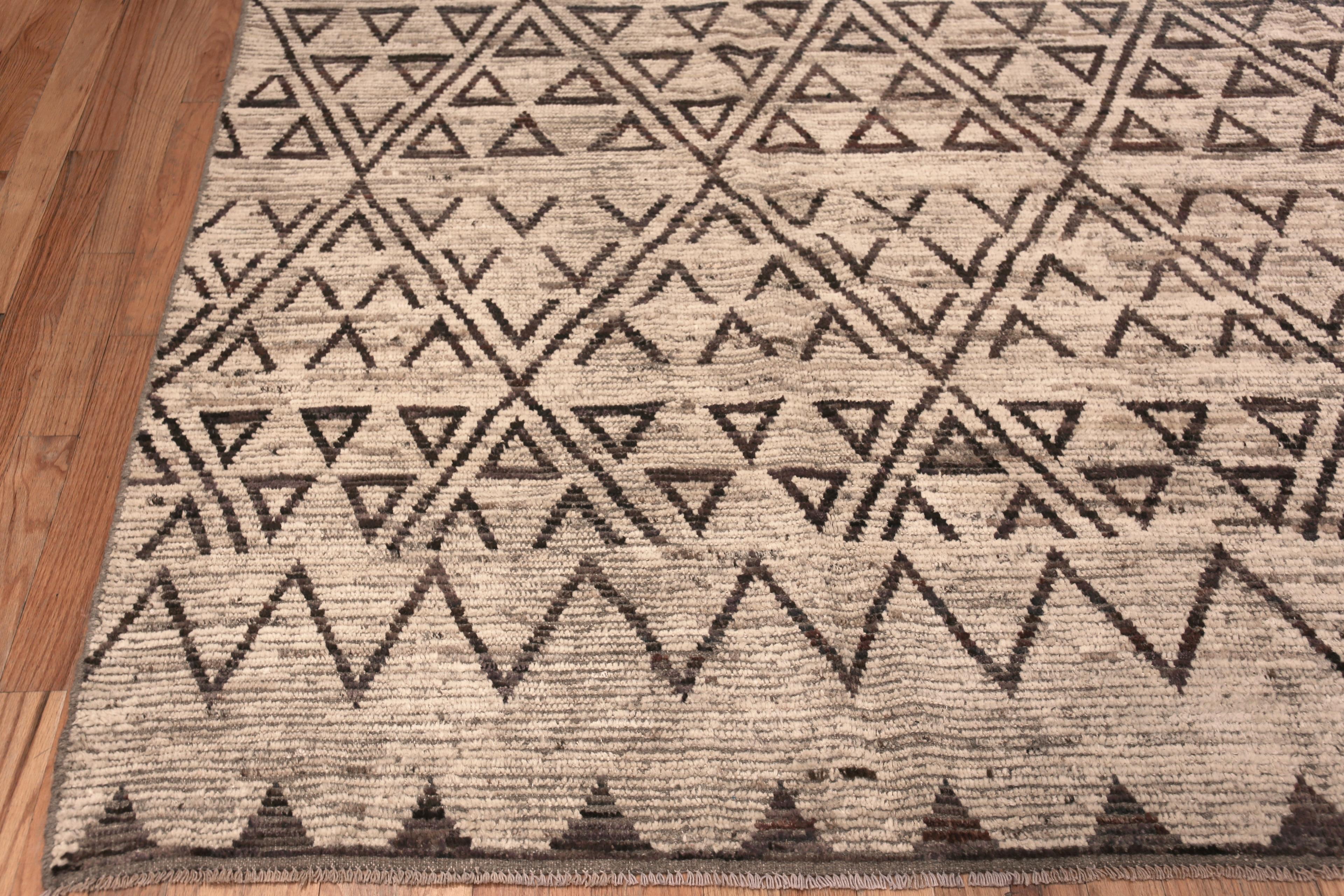 Nazmiyal Collection Tribal Nomadic Geometric Design Modern Rug 9'6
