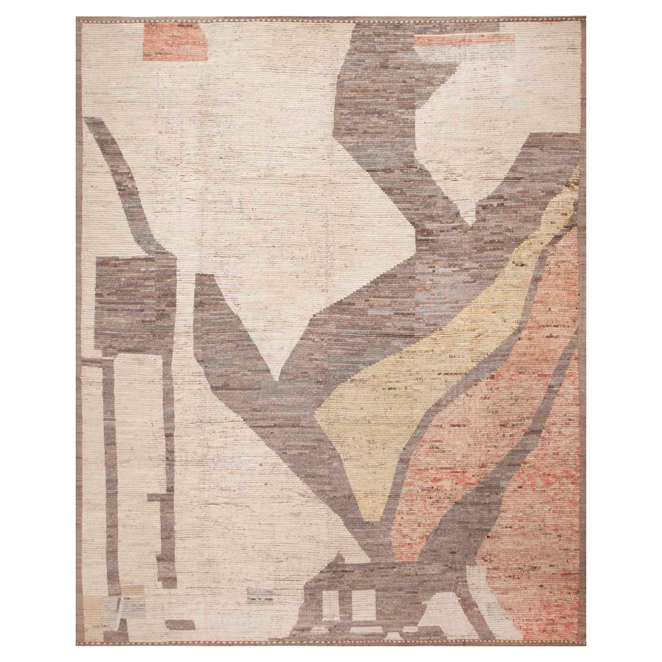 Collection Nazmiyal Tribal Primitive grand tapis abstrait moderne 13'1" x 16'2"