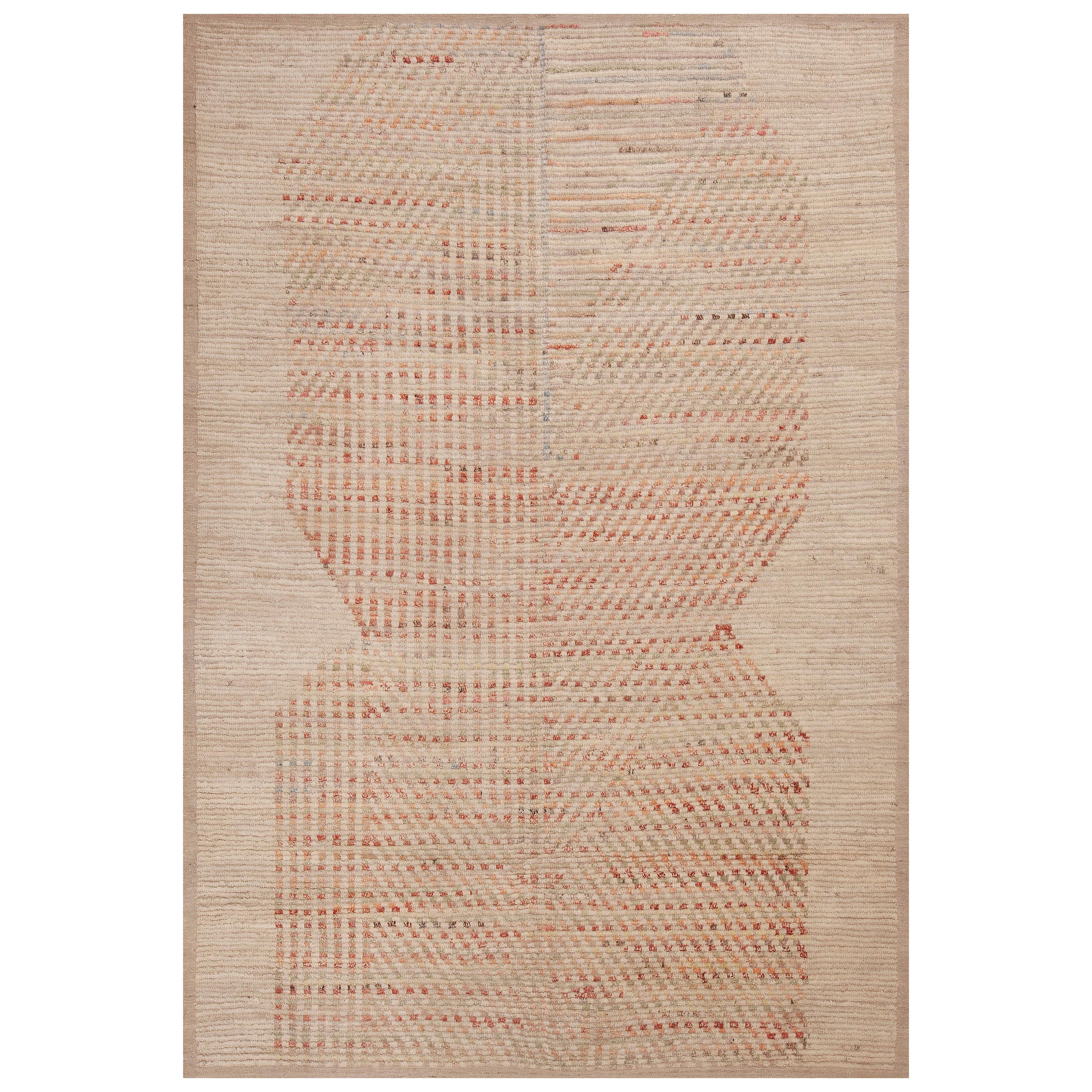 Nazmiyal Collection  Tappeto tribale rustico fatto a mano moderno 6'8" x 9'7"
