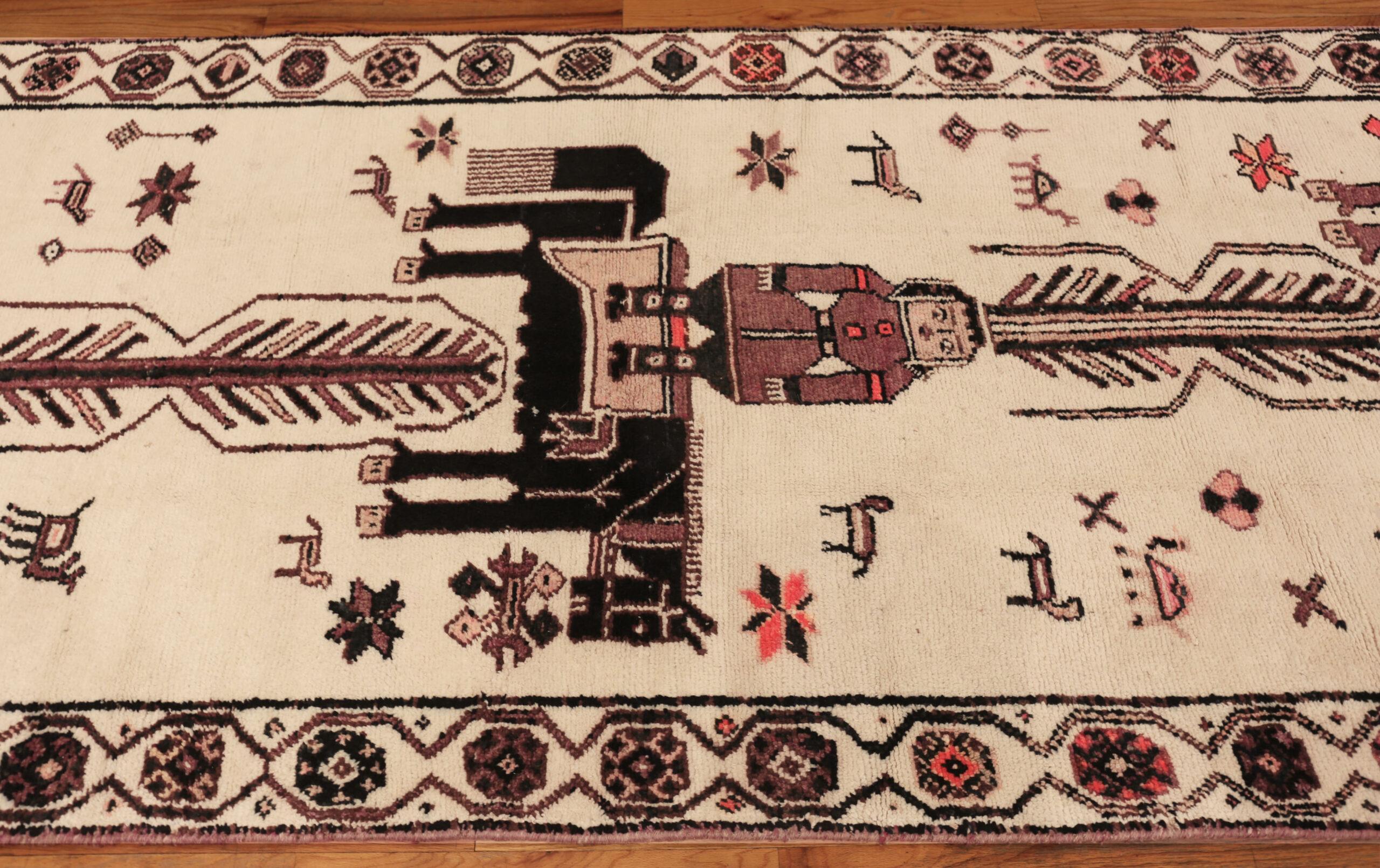 Persiano Tappeto runner persiano Tribal Vintage della Collection'S in vendita