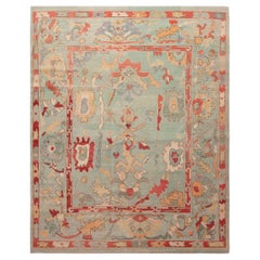 Collection Nazmiyal Turkish Oushak Design Modern Contemporary Tapis 7'10" X 9'9"