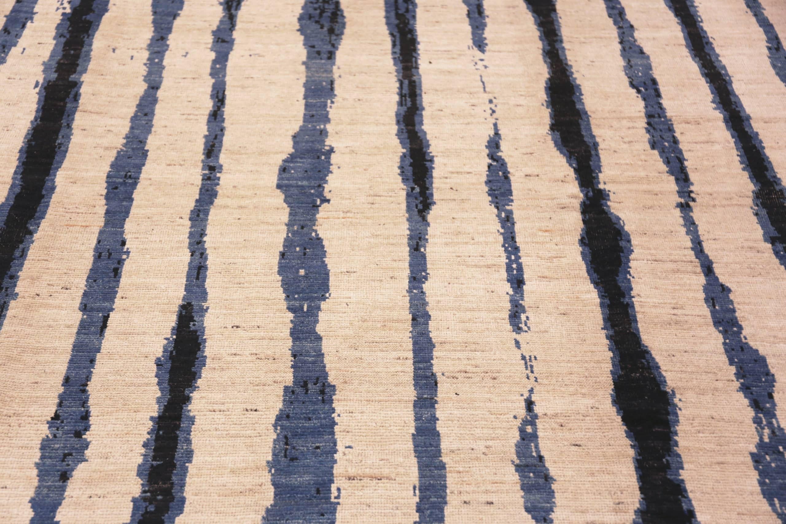 Nazmiyal Kollektion Ungewöhnlicher kühner abstrakter Retro Moderner Teppich 10'2