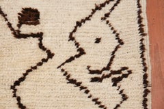 Nazmiyal Collection Vintage Beni Ourain Moroccan Berber Rug 5ft 5in x 12ft 3in