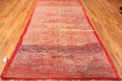 Vintage Berber Moroccan Red Rug. 6 ft 1 in x 10 ft 9 in
