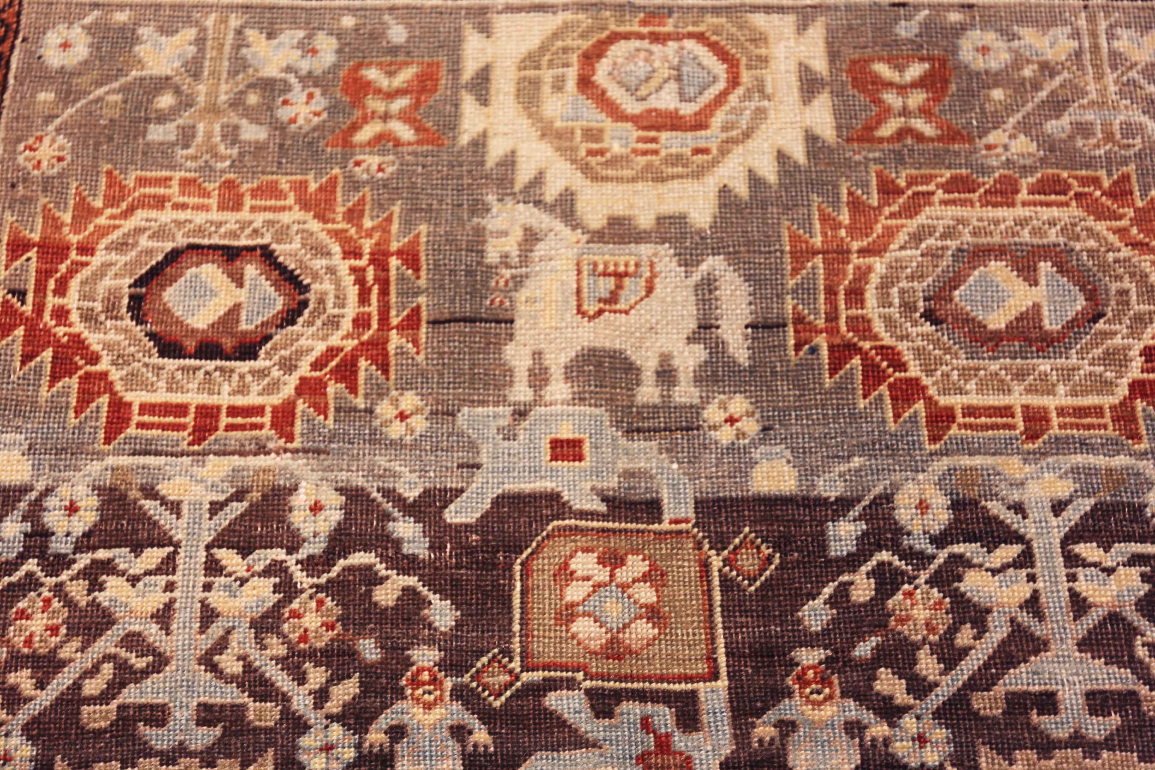 Tappeto Vintage Bidjar a motivi, Paese d'origine: Persia, Data di realizzazione: Vintage
