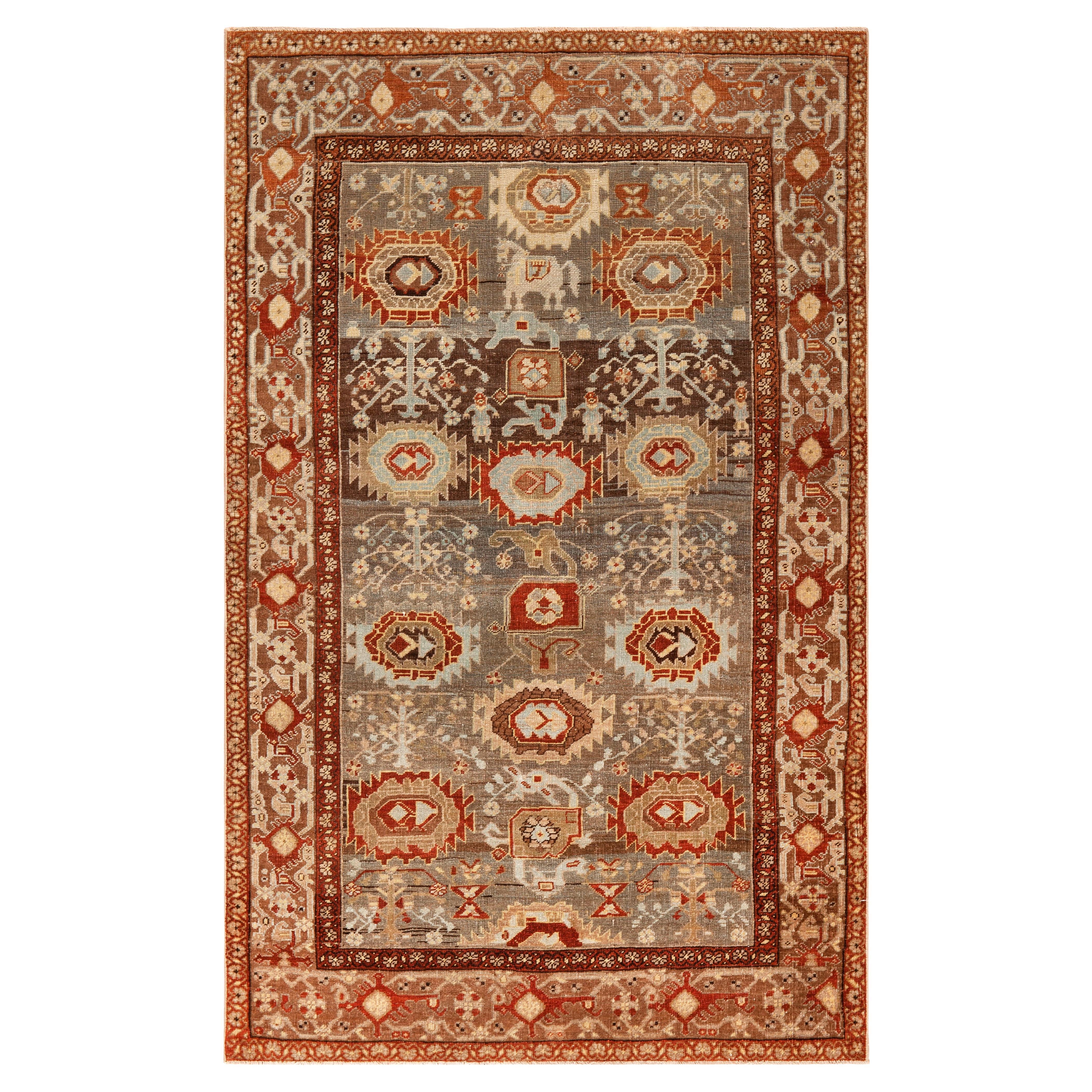 Tappeto Nazmiyal Collection Vintage Bidjar 4 ft x 6 ft 3 in