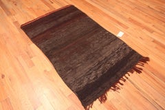 Nazmiyal Collection Vintage Chocolate Brown Moroccan Rug 3ft 7in X 5ft 9in