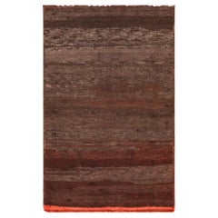 Nazmiyal Collection Alfombra Marroquí Vintage Marrón Chocolate 1,80 m X 1,80 m