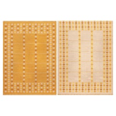 Nazmiyal Collection Vintage Double-Sided Scandinavian Kilim 5ft 3in x 7ft 6in