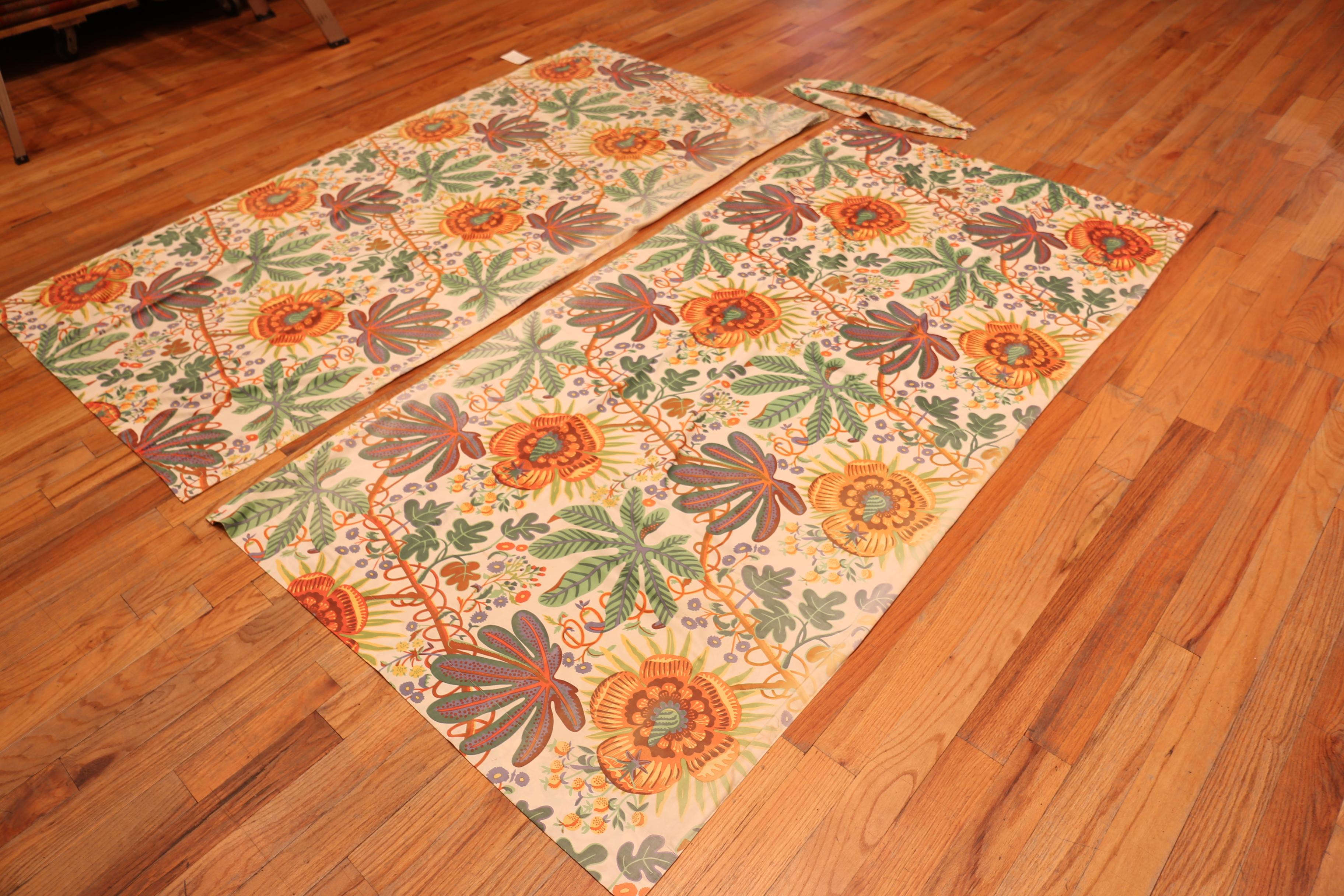 Nazmiyal Collection Vintage Josef Frank Curtains 3 ft 10 in x 7 ft 8 in In Good Condition For Sale In New York, NY