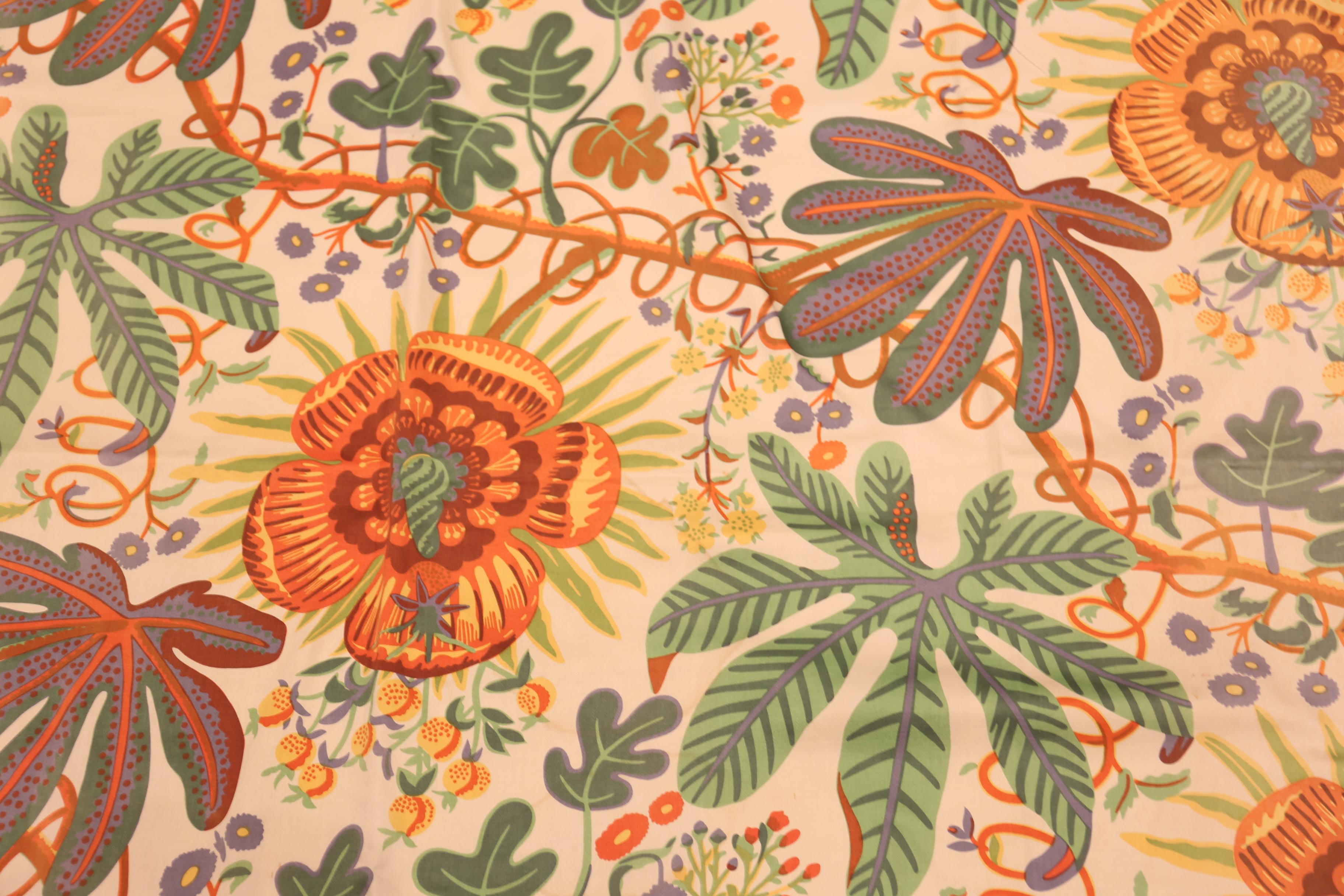 20th Century Nazmiyal Collection Vintage Josef Frank Curtains 3 ft 10 in x 7 ft 8 in For Sale