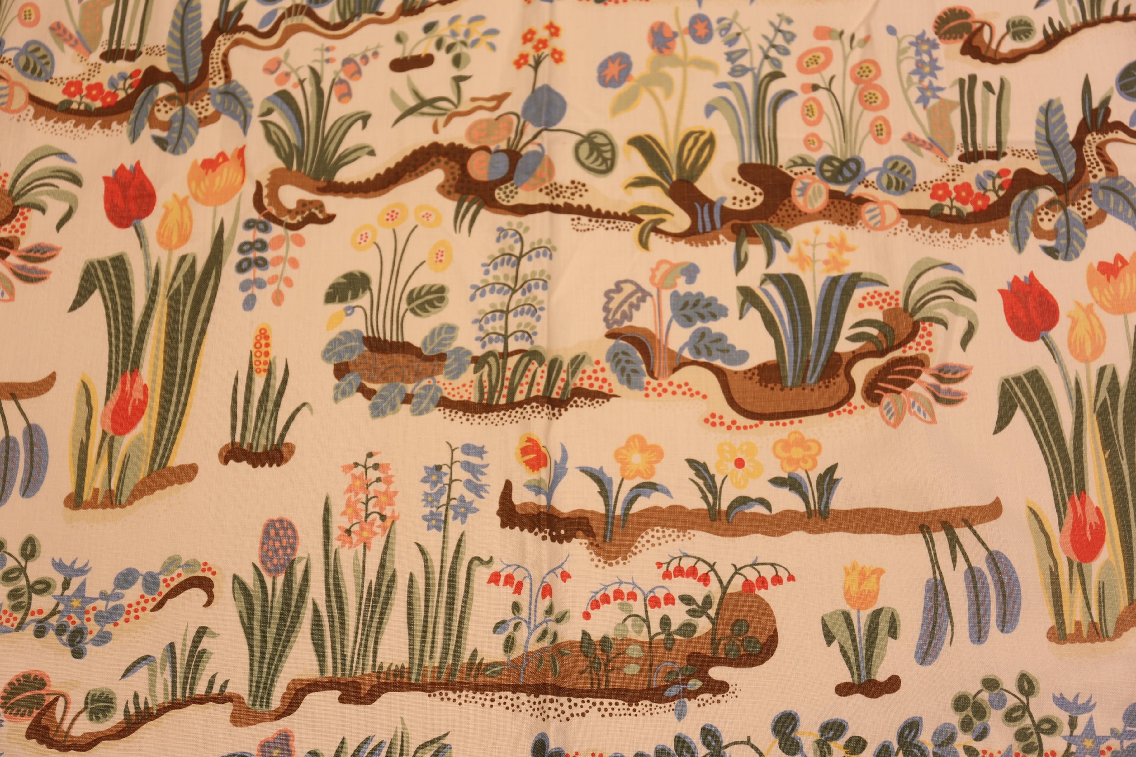 Nazmiyal Collection Vintage Josef Frank Curtains 3 ft 10 in x 8 ft 10 in For Sale 2