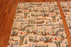 Nazmiyal Collection Vintage Josef Frank Curtains 3 ft 10 in x 8 ft 10 in