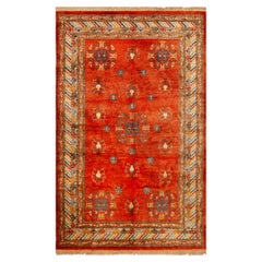 Nazmiyal Collection Vintage Khotan Teppich 5 ft x 8 ft