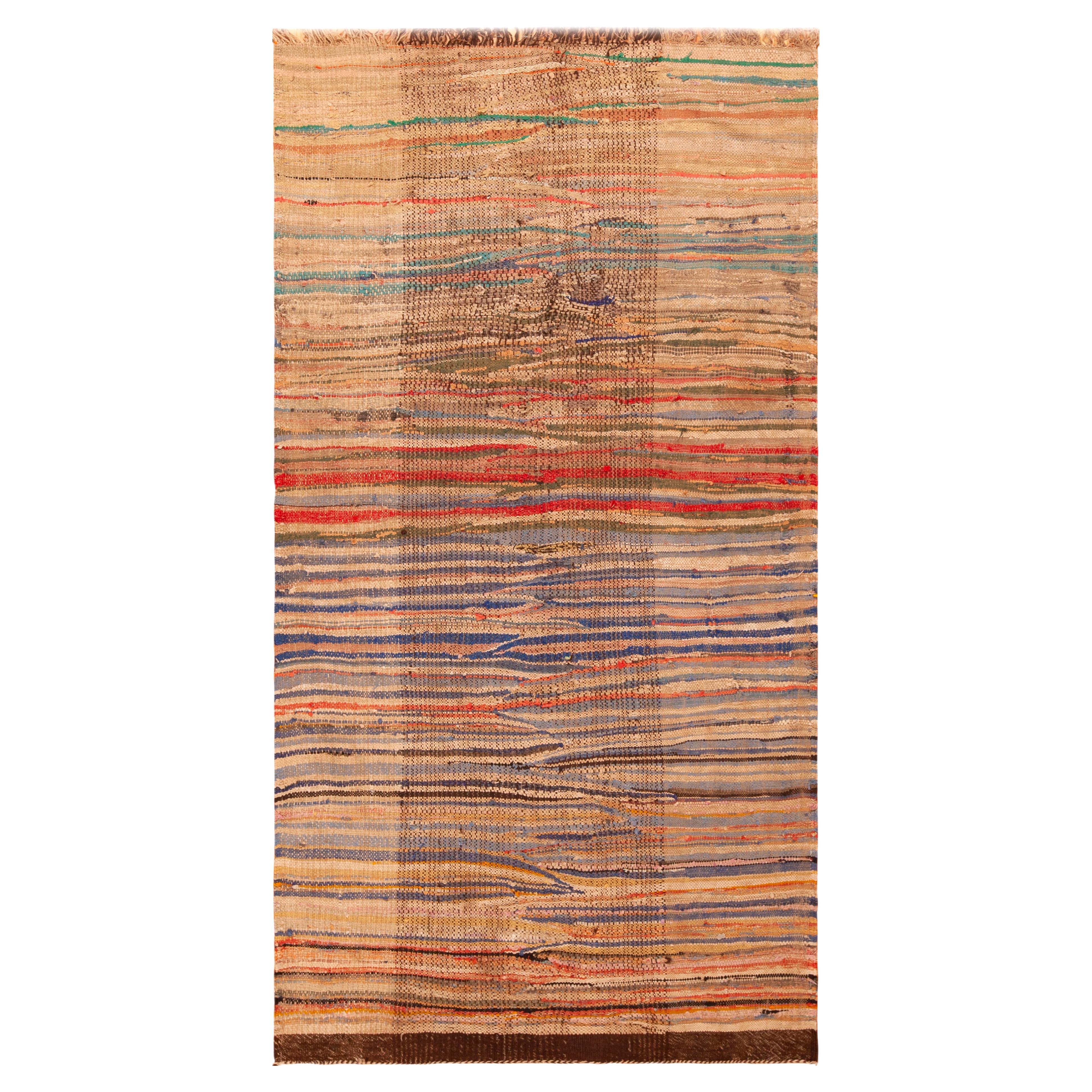 Nazmiyal Collection Vintage Moroccan Kilim Rug 4 ft 3 in x 7 ft 10 in