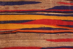 Nazmiyal Collection Alfombra Kilim Vintage Marroquí 5 pies x 12 pies 4 pulgadas