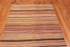 Nazmiyal Collection Alfombra Kilim Vintage Marroquí 4 pies 8 pulgadas x 9 pies