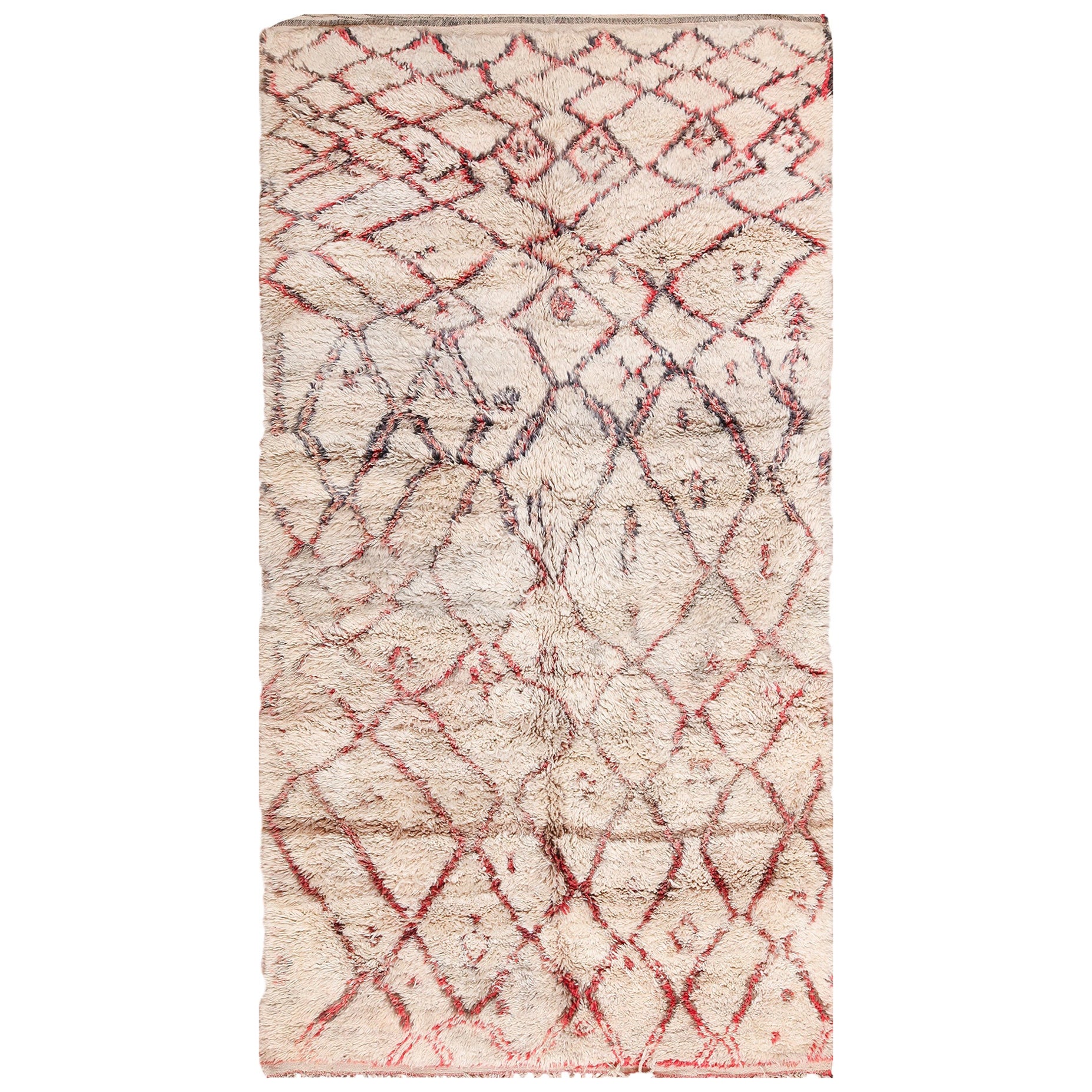 Tapis marocain vintage Nazmiyal Collection.6 pieds 2 po. x 10 pieds 5 po. en vente