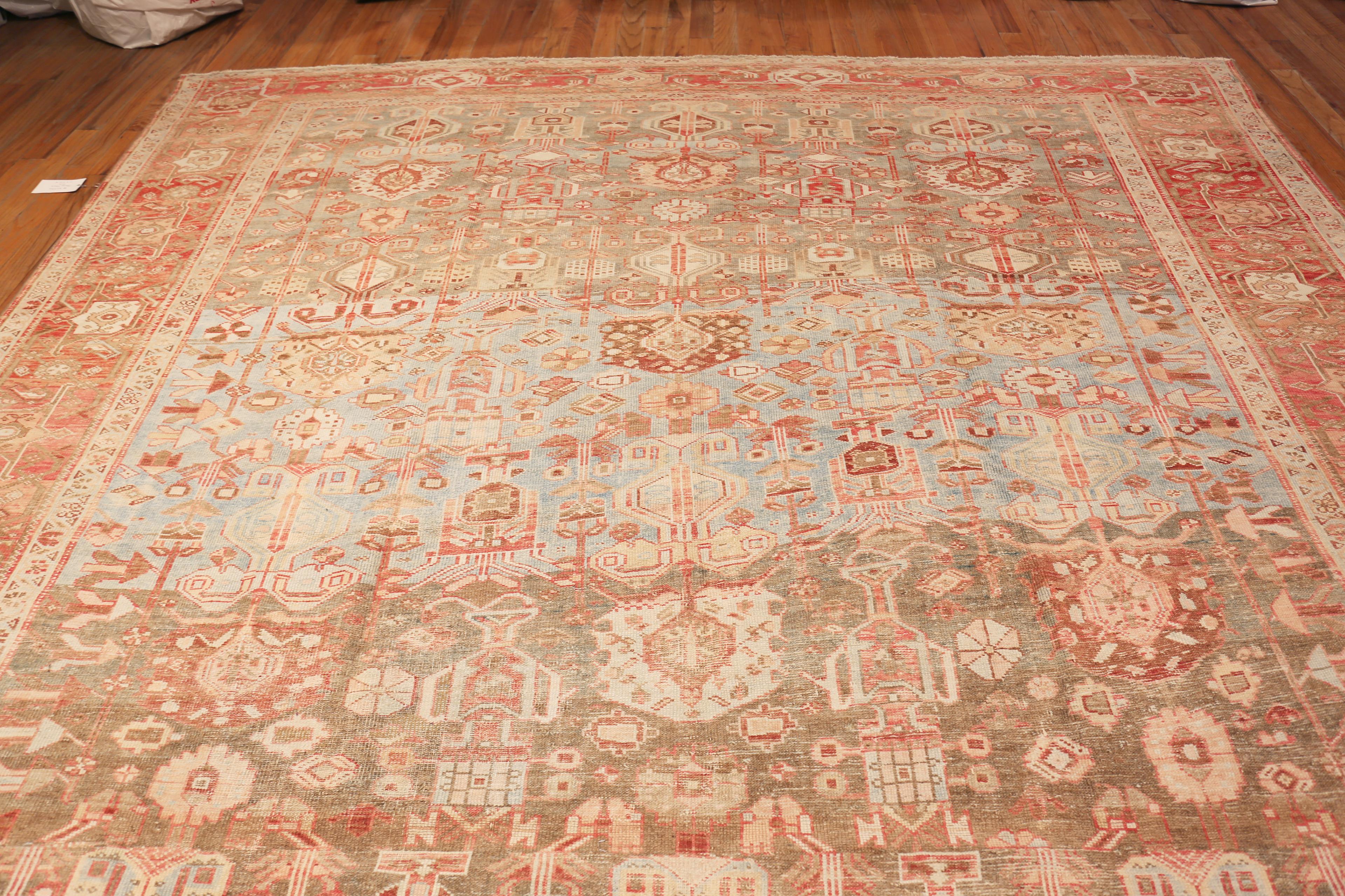 Nazmiyal Collection Vintage Persisch Bakhtiari Teppich 11 ft 4 in x 16 ft 4 in (Bakshaish) im Angebot
