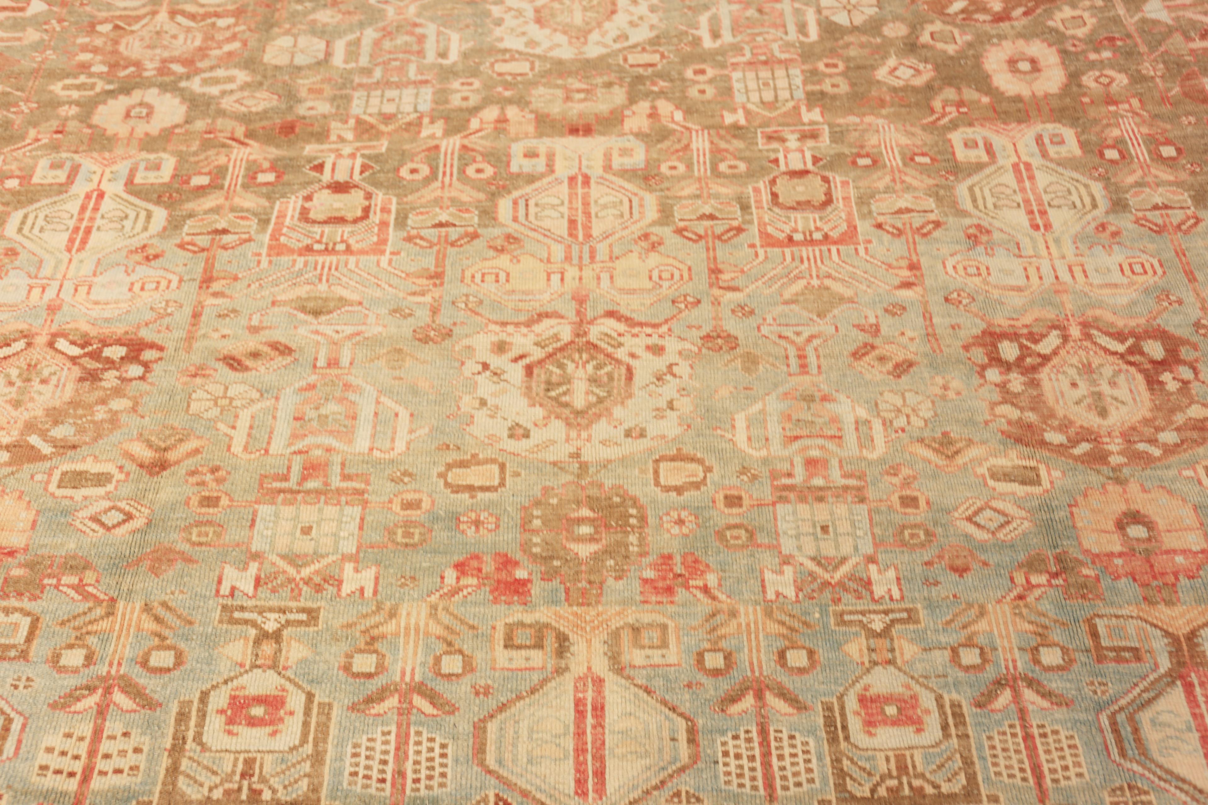 Nazmiyal Collection Vintage Persisch Bakhtiari Teppich 11 ft 4 in x 16 ft 4 in (Handgeknüpft) im Angebot