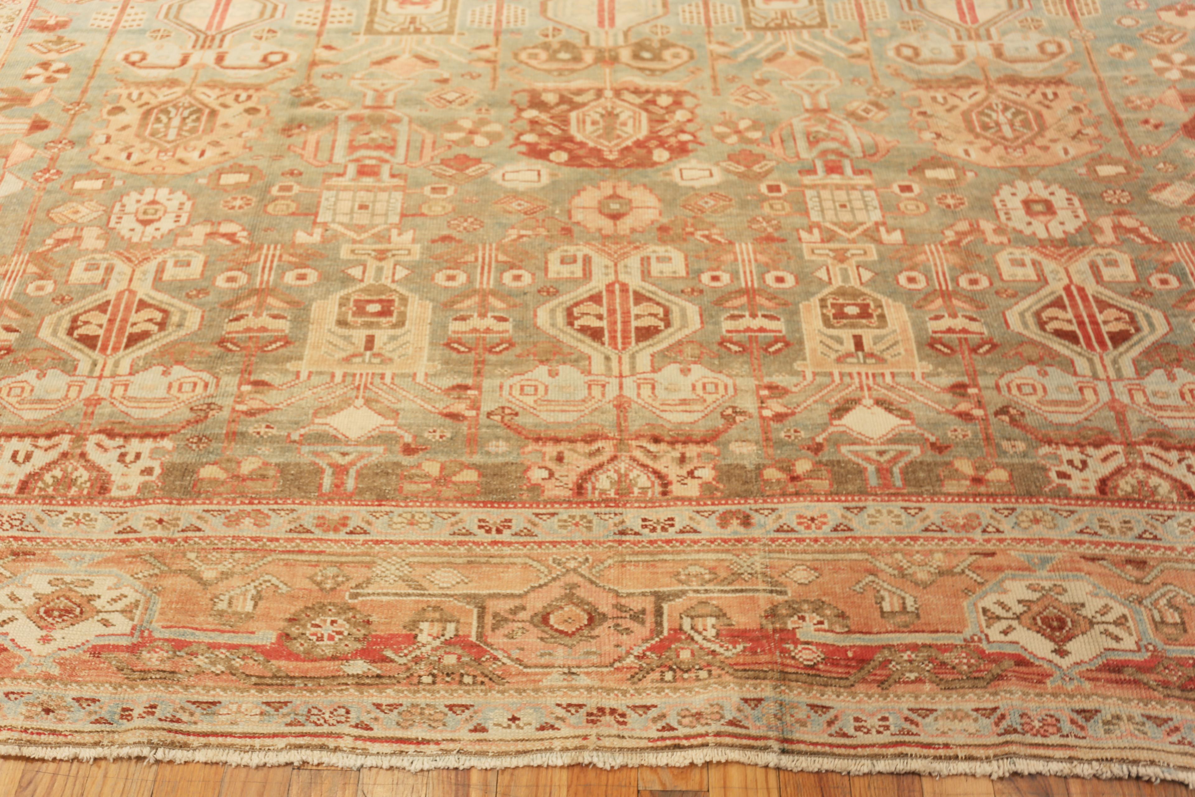 Nazmiyal Collection Vintage Persisch Bakhtiari Teppich 11 ft 4 in x 16 ft 4 in (Wolle) im Angebot
