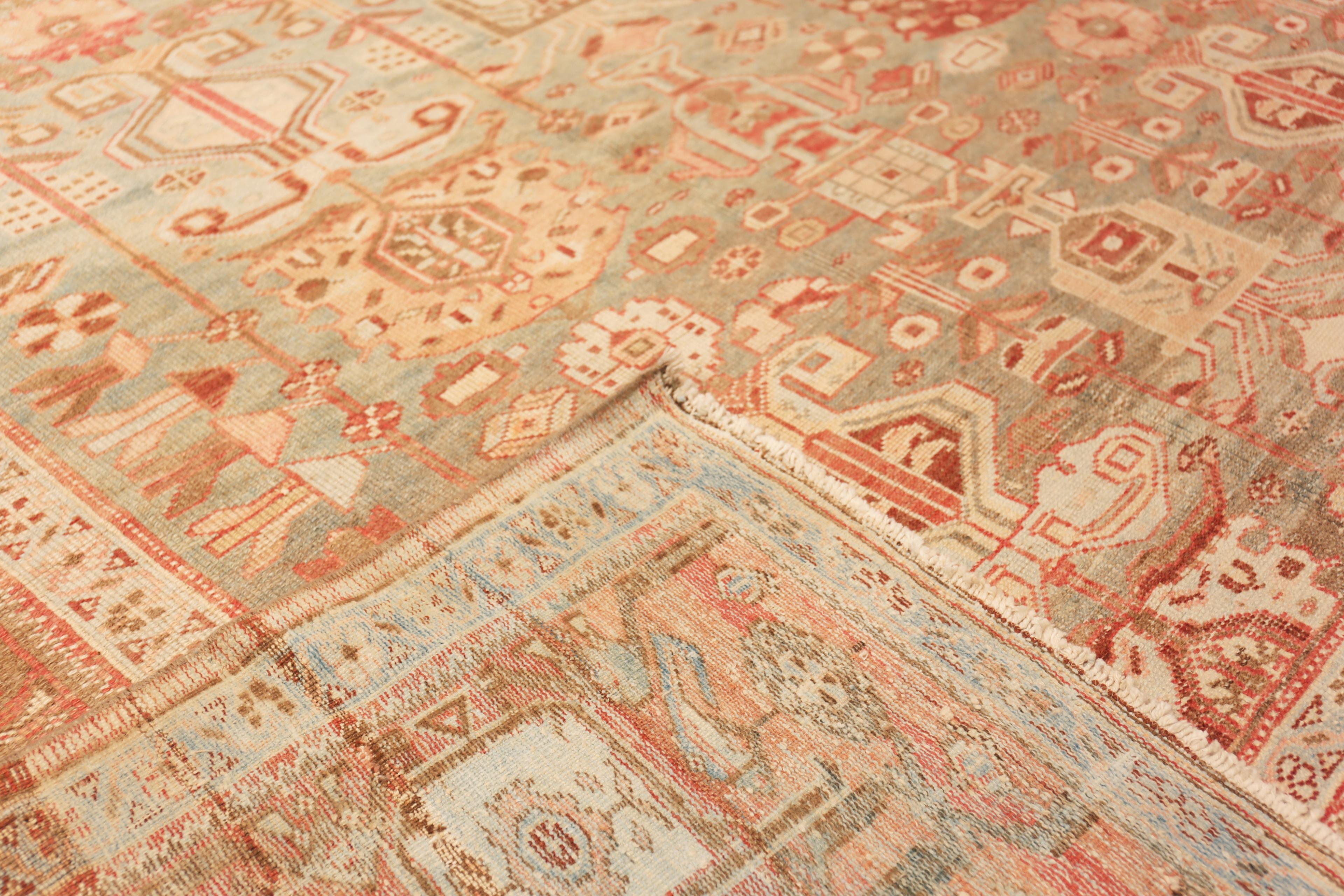 Nazmiyal Collection Vintage Persisch Bakhtiari Teppich 11 ft 4 in x 16 ft 4 in im Angebot 1
