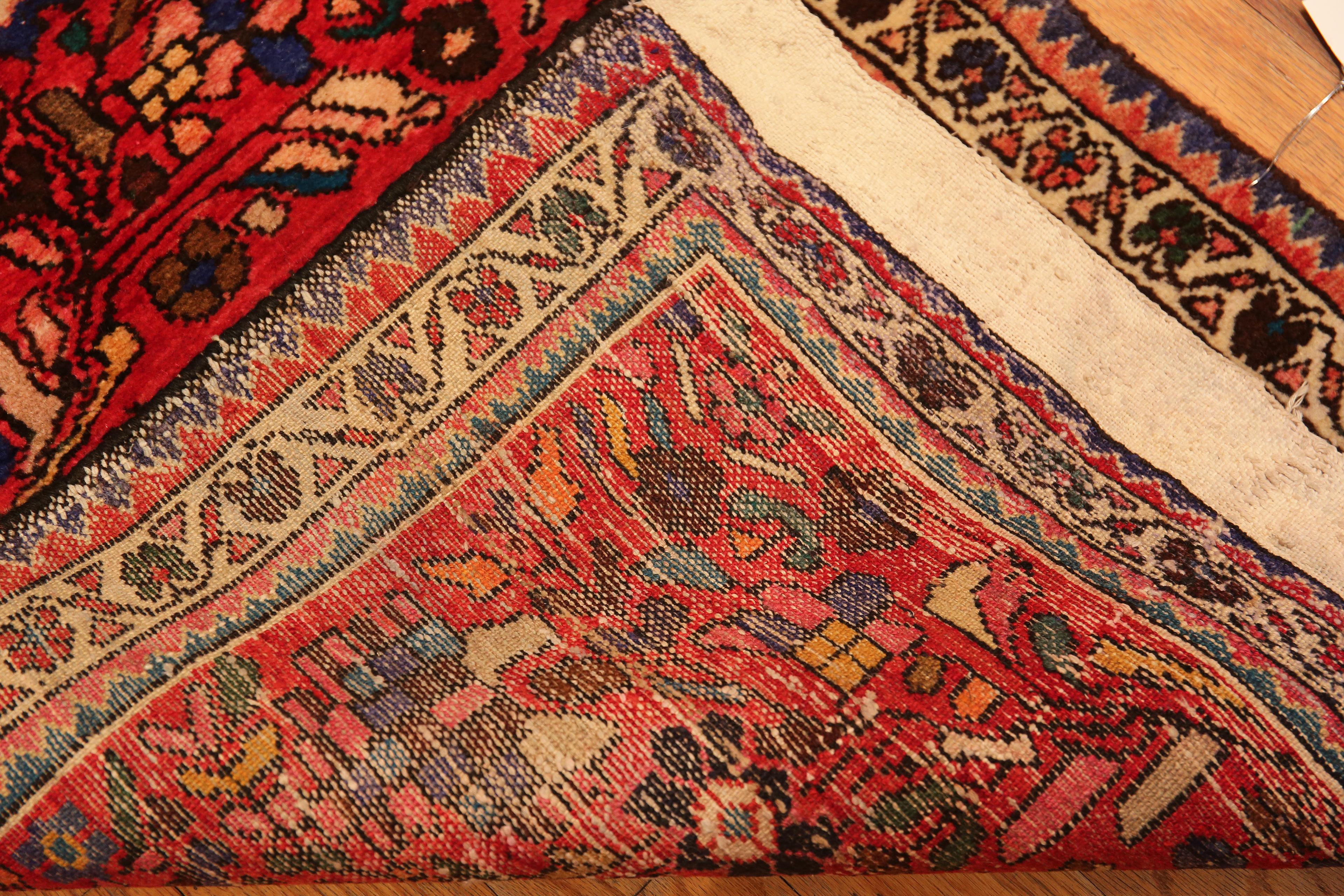 Lana Nazmiyal Collection Vintage Persian Bird Design Runner Hamadan 2'4