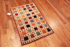 Nazmiyal Collection Vintage Persian Gabbeh Rug 2 ft 10 in x 4 ft 2 in
