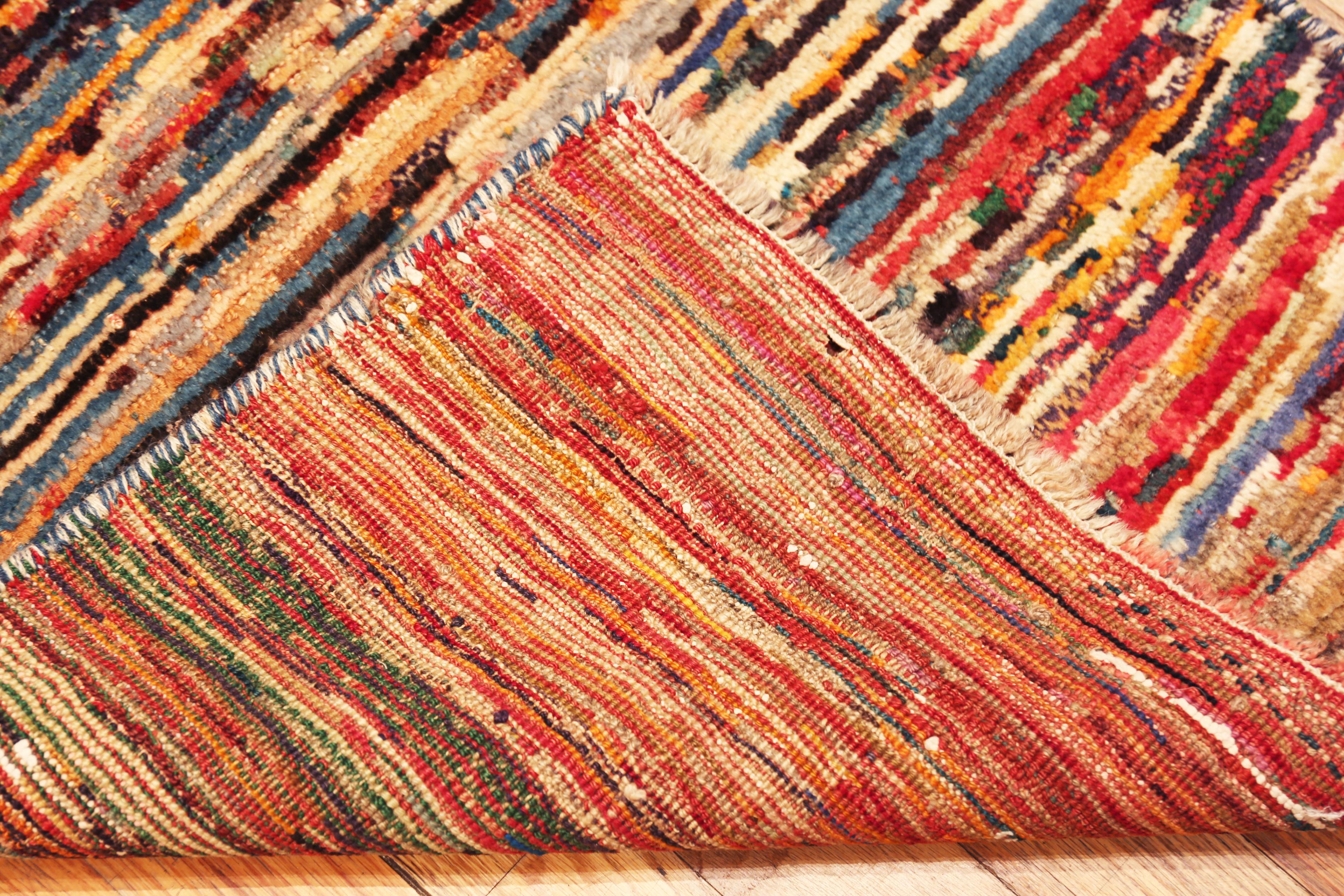 Vintage Persian Gabbeh Rug, Circa date: 1980