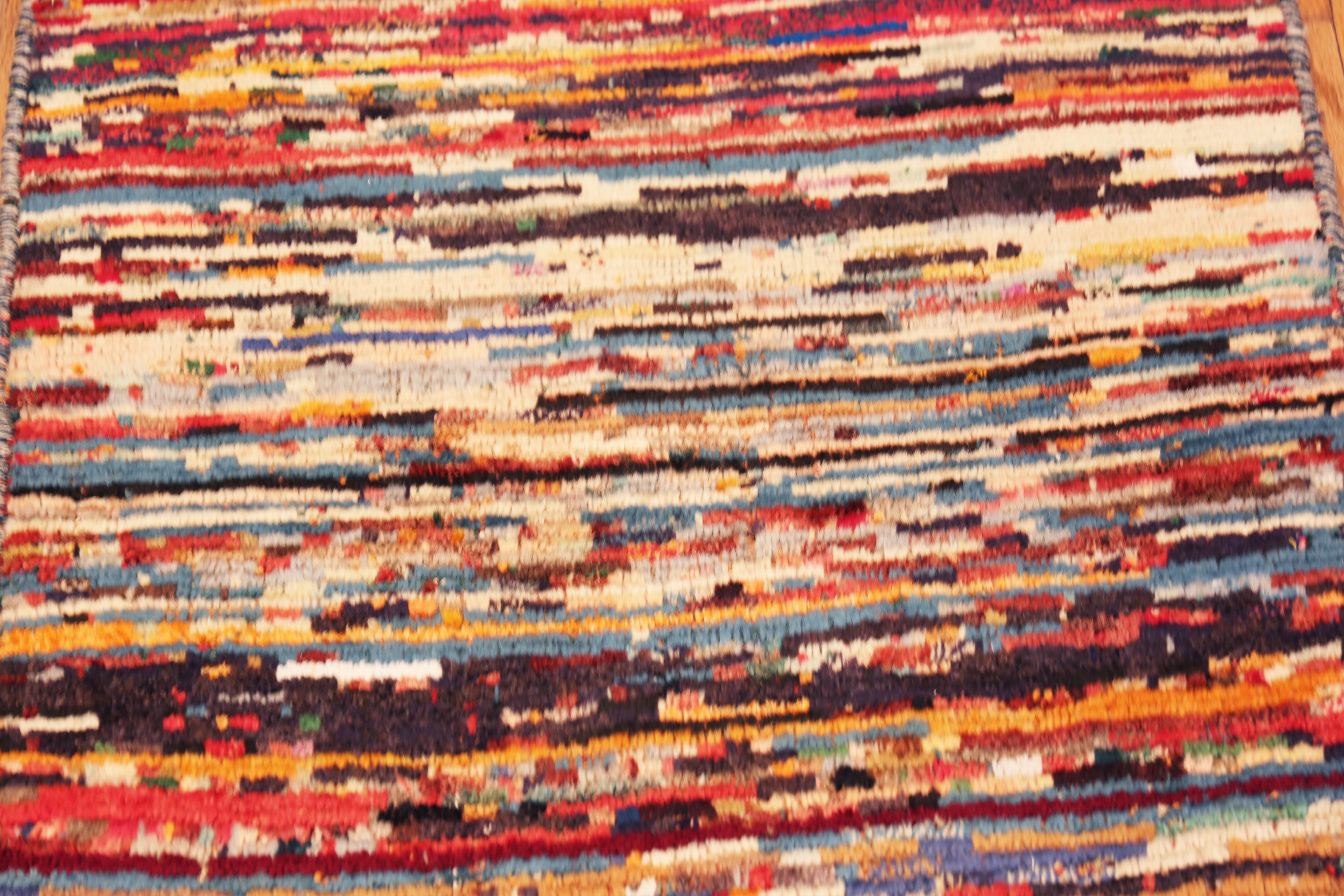 Nazmiyal Collection Vintage Persian Gabbeh Rug 2 ft 6 in x 4 ft In condizioni buone in vendita a New York, NY