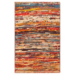Nazmiyal Collection Vintage Persian Gabbeh Rug 2 ft 6 in x 4 ft