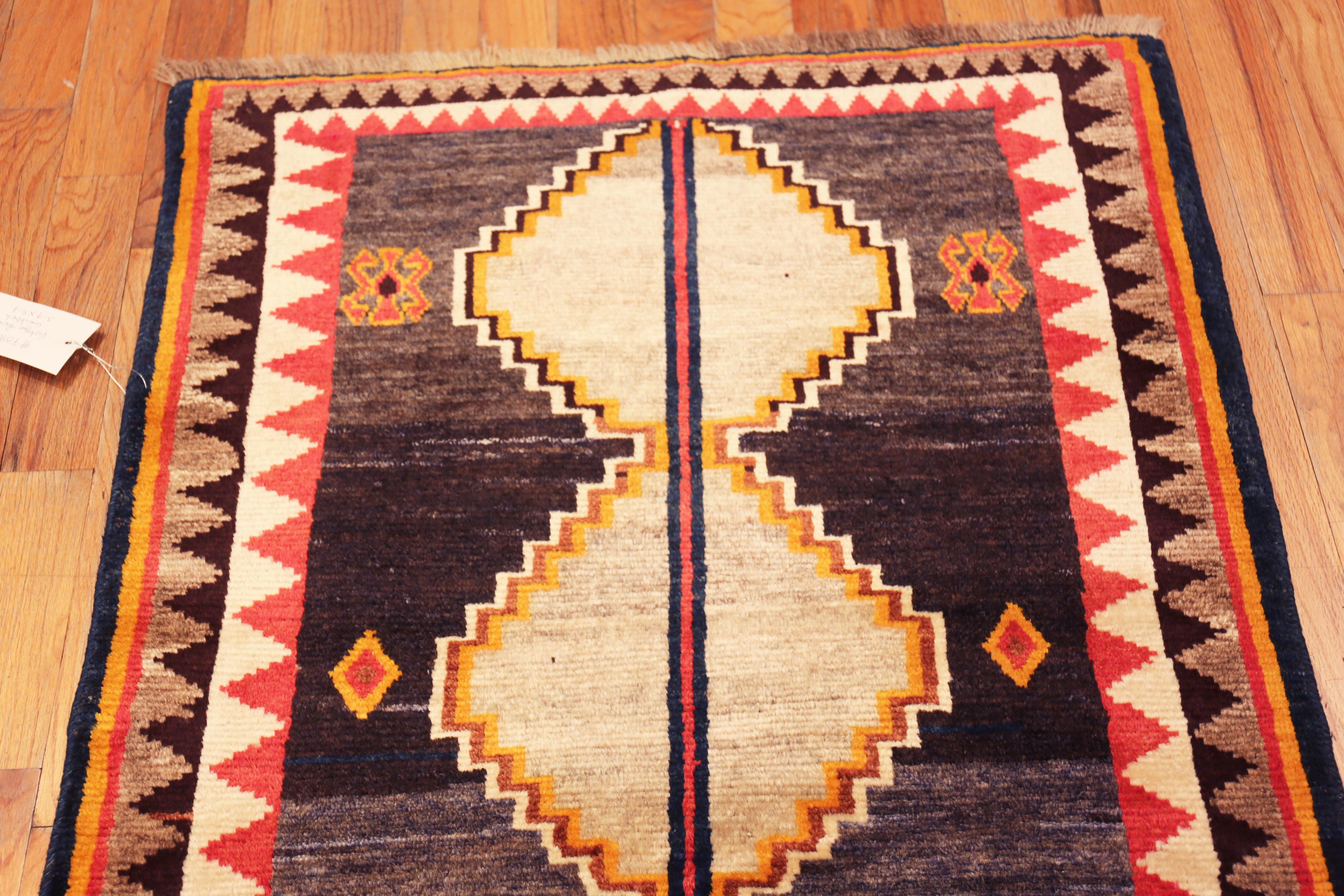 Nazmiyal Collection Alfombra Persa Gabbeh Vintage 1,8 x 1,8 m Tribal en venta
