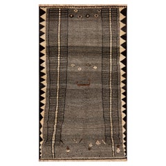 Nazmiyal Collection Vintage Persian Gabbeh Rug 3 ft 4 in x 5 ft 8 in