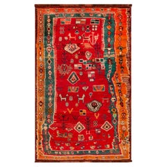 Nazmiyal Collection Vintage Persian Gabbeh Rug 4 ft x 6 ft 4 in