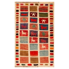 Tappeto Gabbeh persiano vintage della Collection
S di Nazmiyal