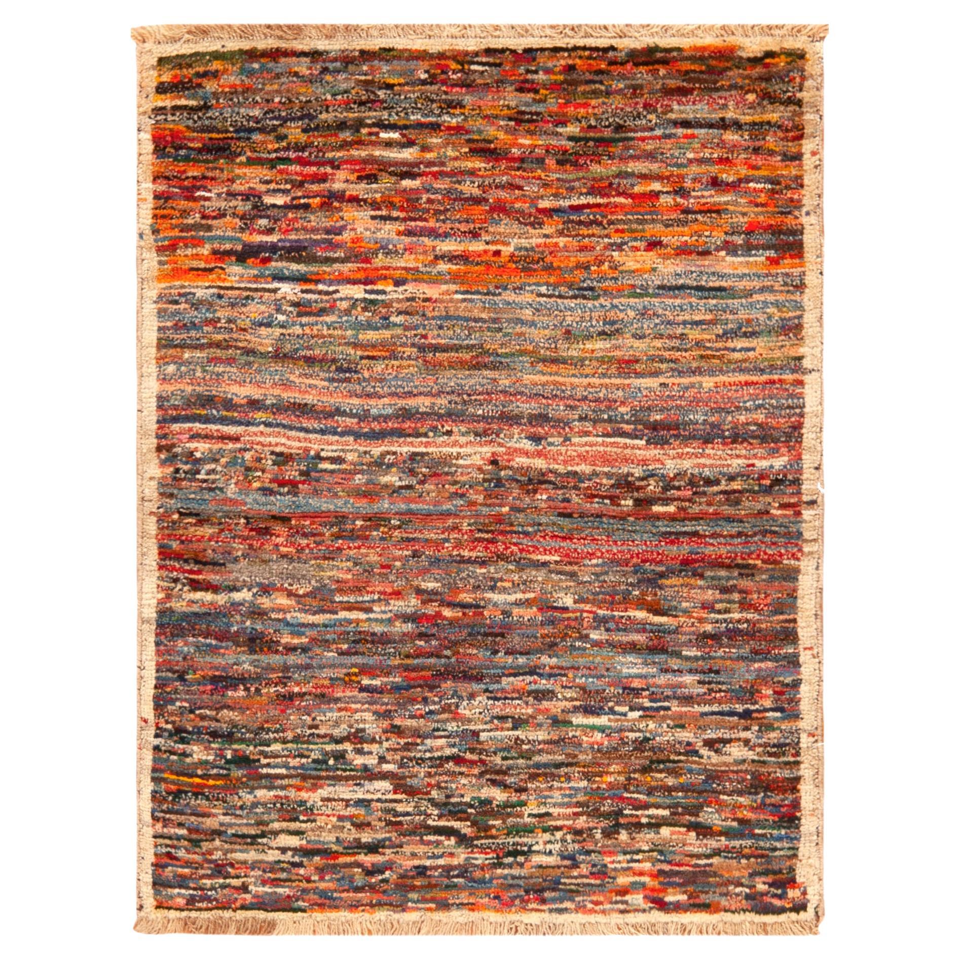Nazmiyal Collection Vintage Persisch Gabbeh Teppich Multicolor 3 ft x 3 ft 9 in