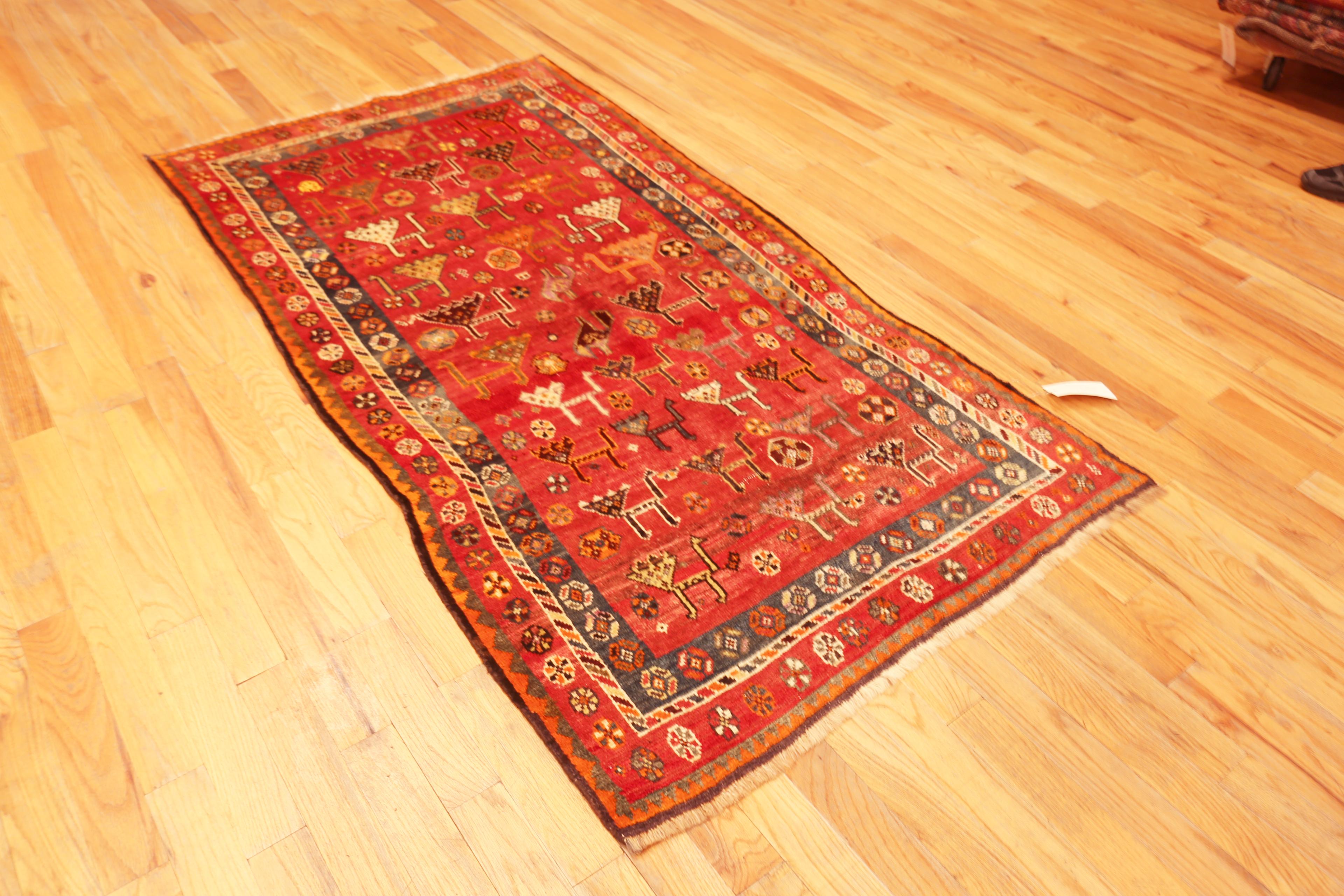 Vintage Persian Gabbeh Rug, Country of origin: Persia, Circa date: 1970s