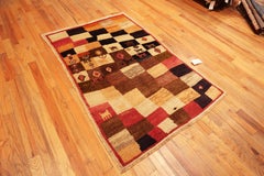 Nazmiyal Collection Vintage Persian Gabbeh Tribal Rug 4 ft x 6 ft 4 in