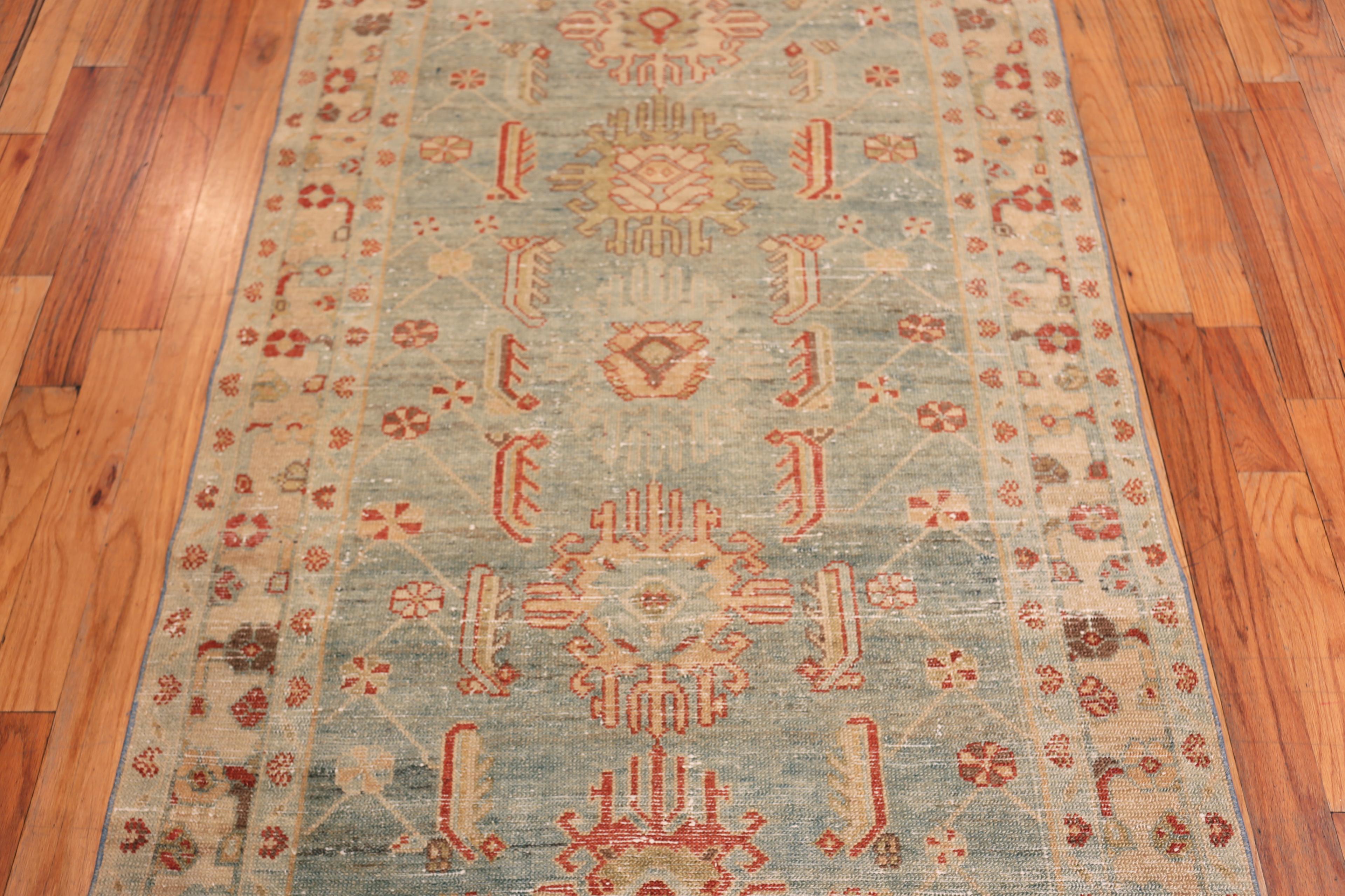 Nazmiyal Collection Vintage Persisch Malayer Läufer Teppich 3 ft 9 in x 16 ft 7 in (Handgeknüpft) im Angebot