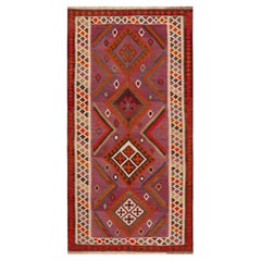 Nazmiyal Collection Vintage Persian Qashqai Kilim Rug 4 ft 9 in x 9 ft 3 in