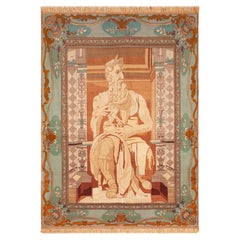 Nazmiyal Collection Vintage Persian Tabriz Rug 5 ft 10 in x 8 ft 1 in