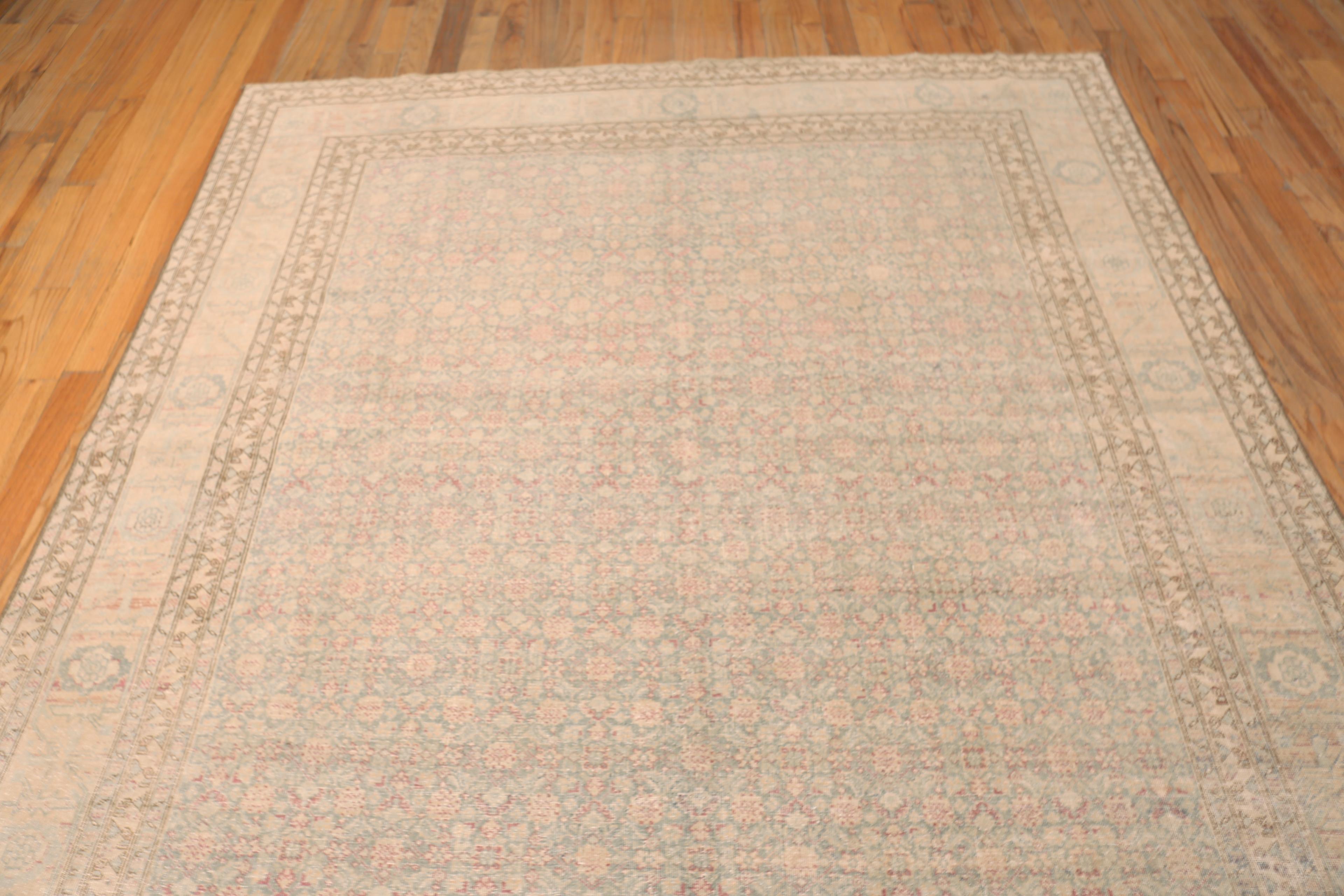 Perse Collection Nazmiyal Collection Vintage Persian Tabriz Rug 7 ft 5 in x 11 ft 5 in en vente