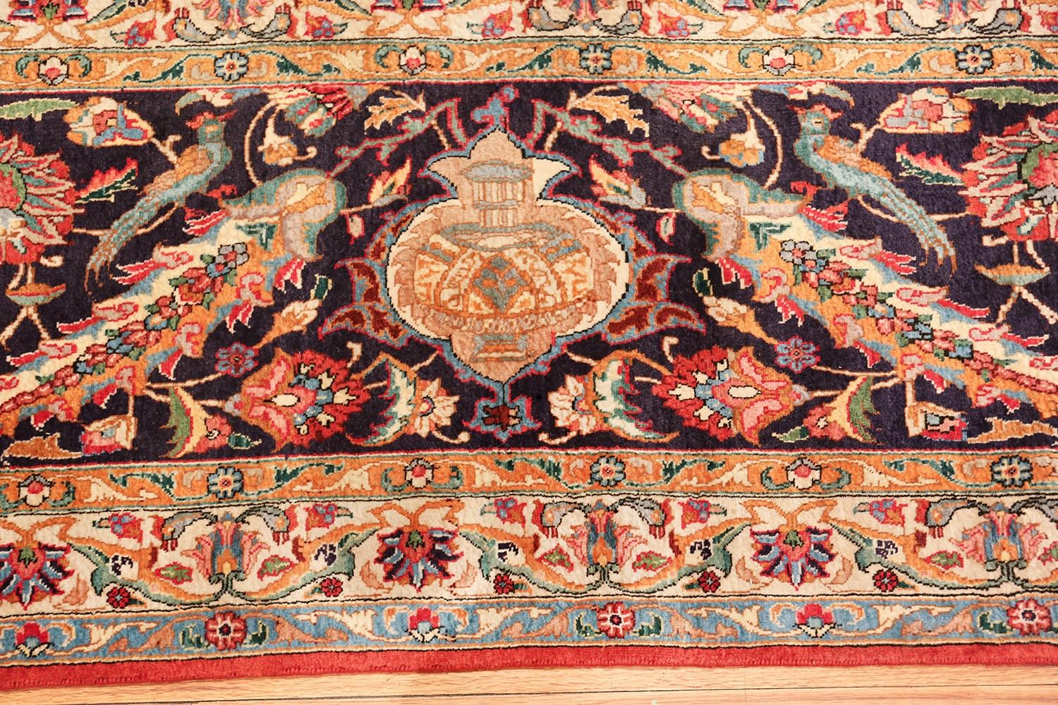 Vintage Persian Tabriz Rug. Size: 12 ft 8 in x 19 ft 4 in For Sale 3