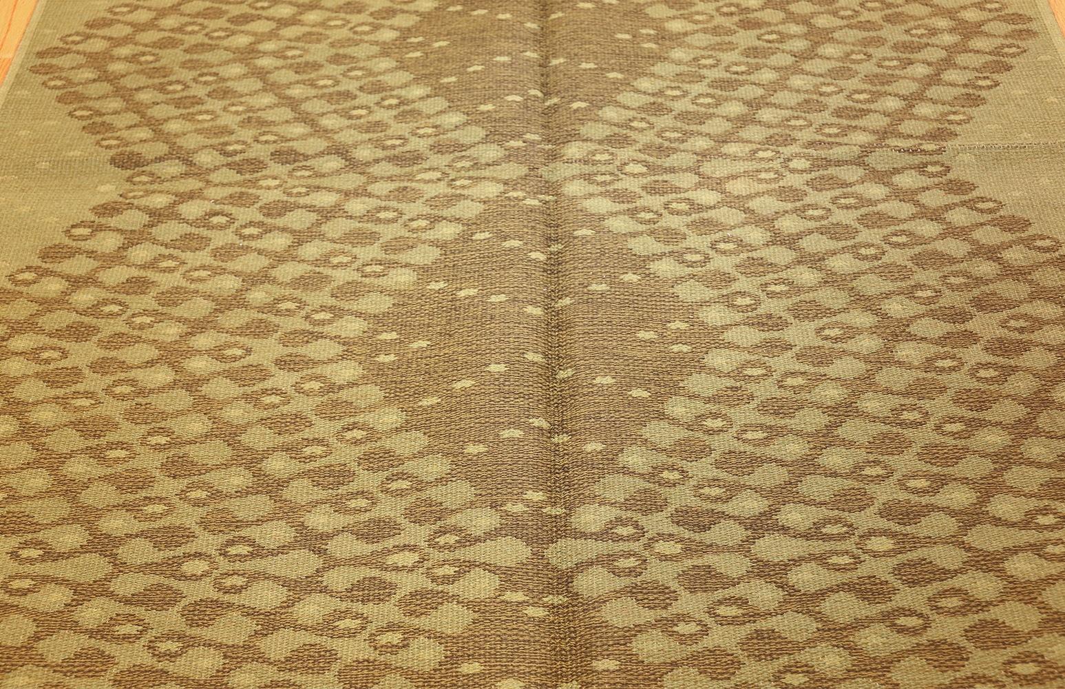 Schwedischer Kelim-Teppich im Vintage-Stil. Größe: 5 ft 4 in x 7 ft 10 in (20. Jahrhundert) im Angebot