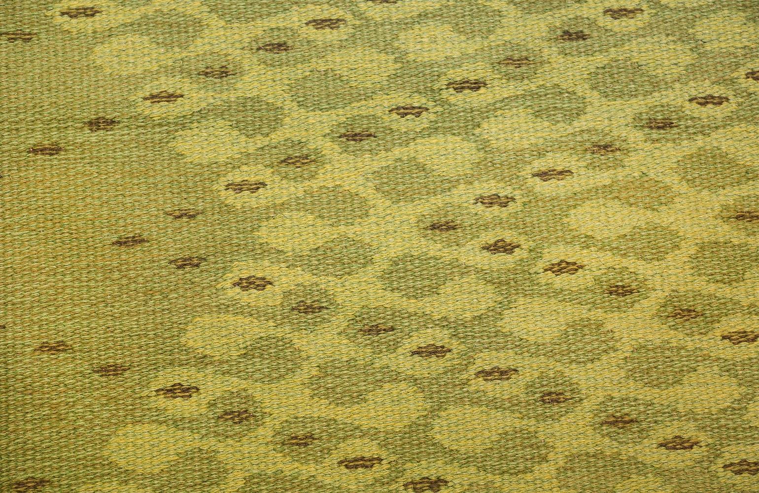Schwedischer Kelim-Teppich im Vintage-Stil. Größe: 5 ft 4 in x 7 ft 10 in (Wolle) im Angebot